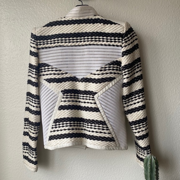 IRO spring jacket with leather detail size small - Picture 2 of 2